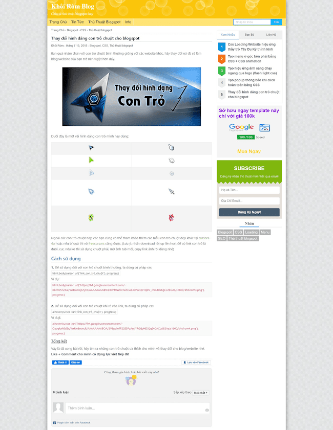 Super Fast Load Bloggger Template v2.0